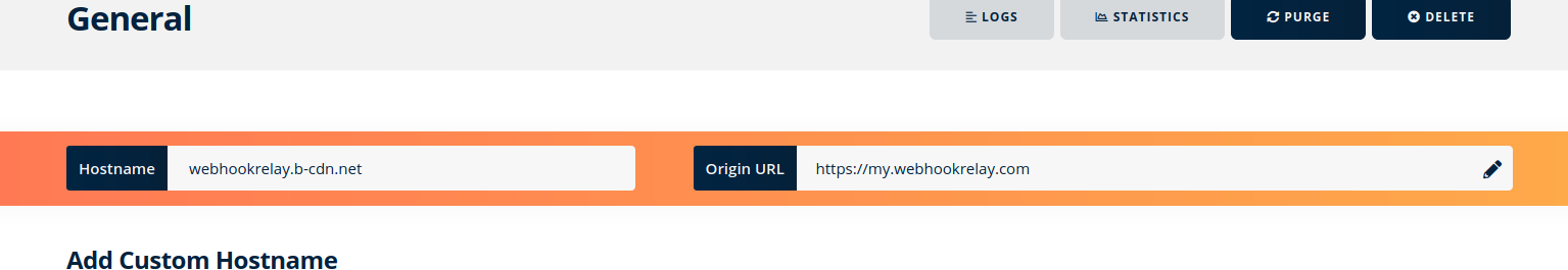 Pull zone config Pull zone config