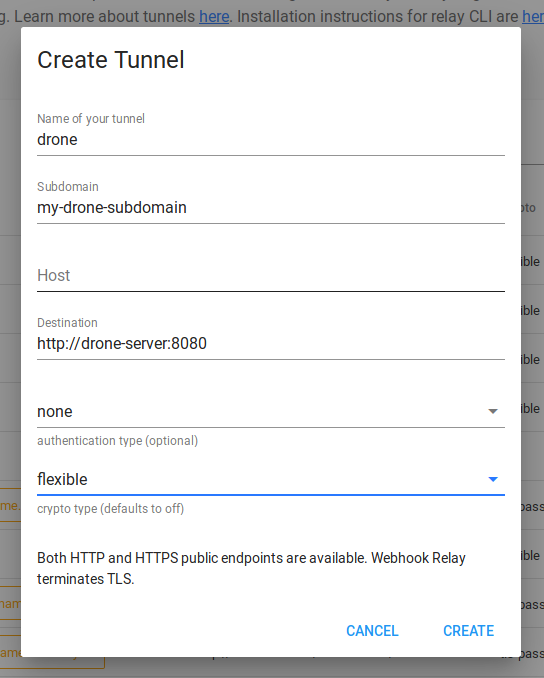 Creating Drone tunnel Creating Drone tunnel