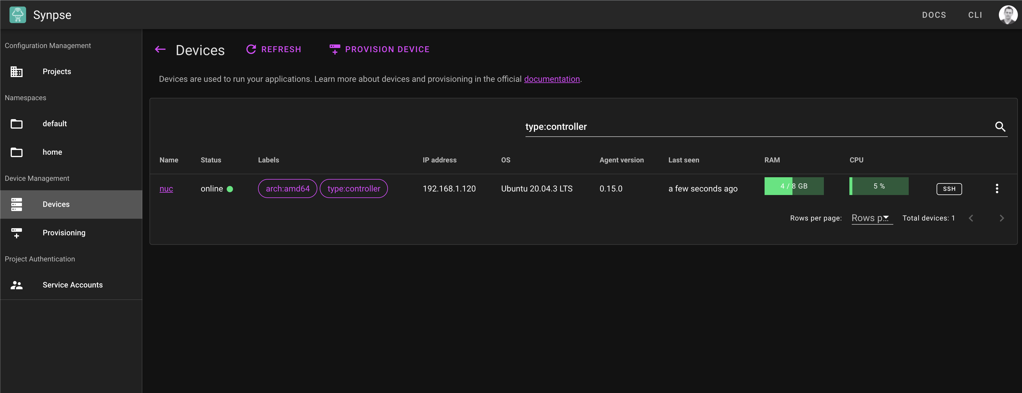 Synpse devices Synpse devices