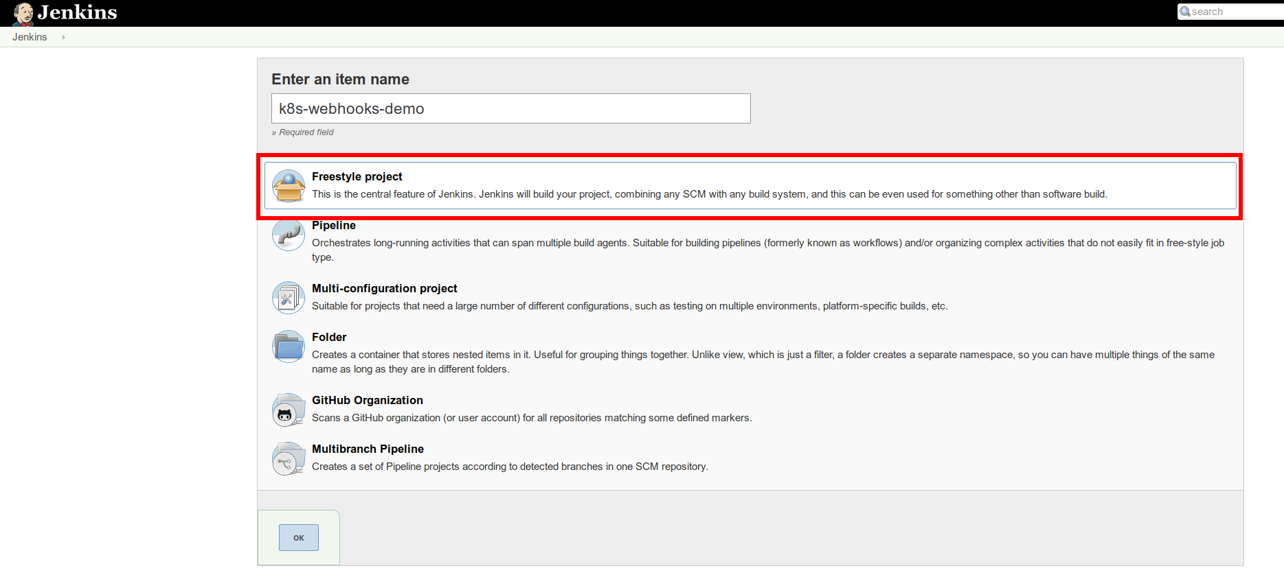 Jenkins freestyle project Jenkins freestyle project