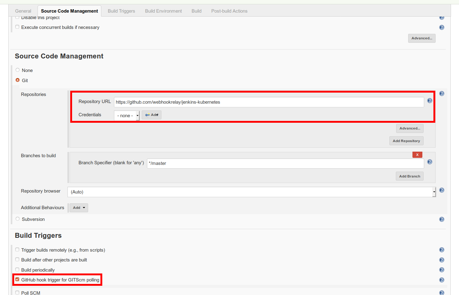 Create Jenkins build job Create Jenkins build job