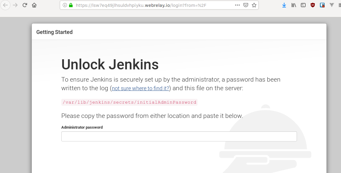 Jenkins login view Jenkins login view