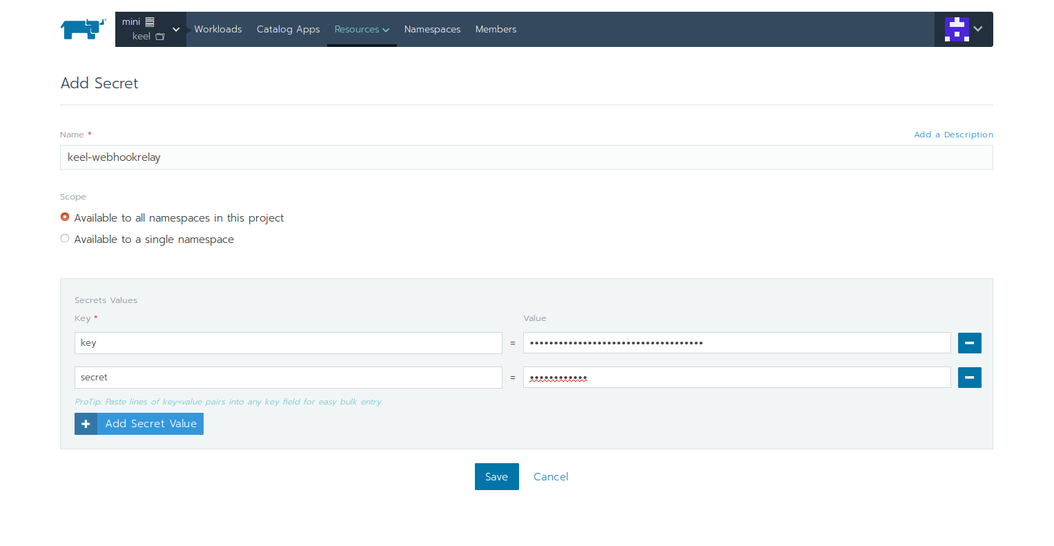 Rancher secret create Rancher secret create
