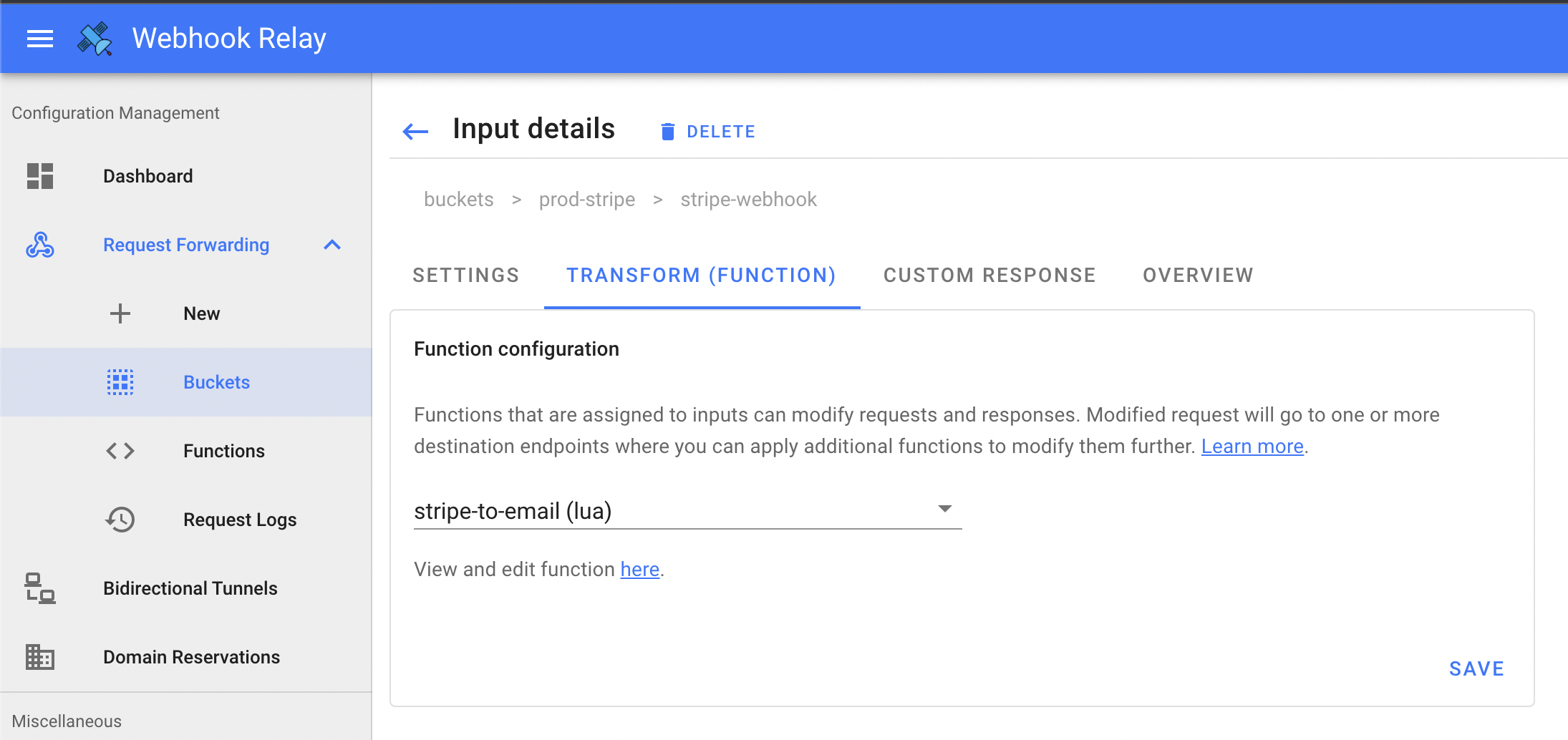 Attach function to input Attach function to input