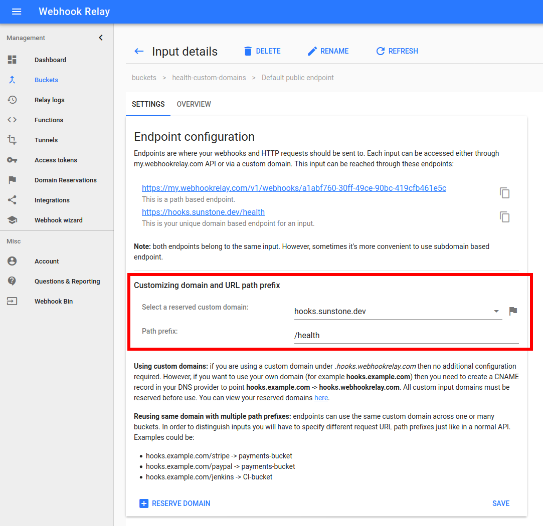 Custom domain Custom domain