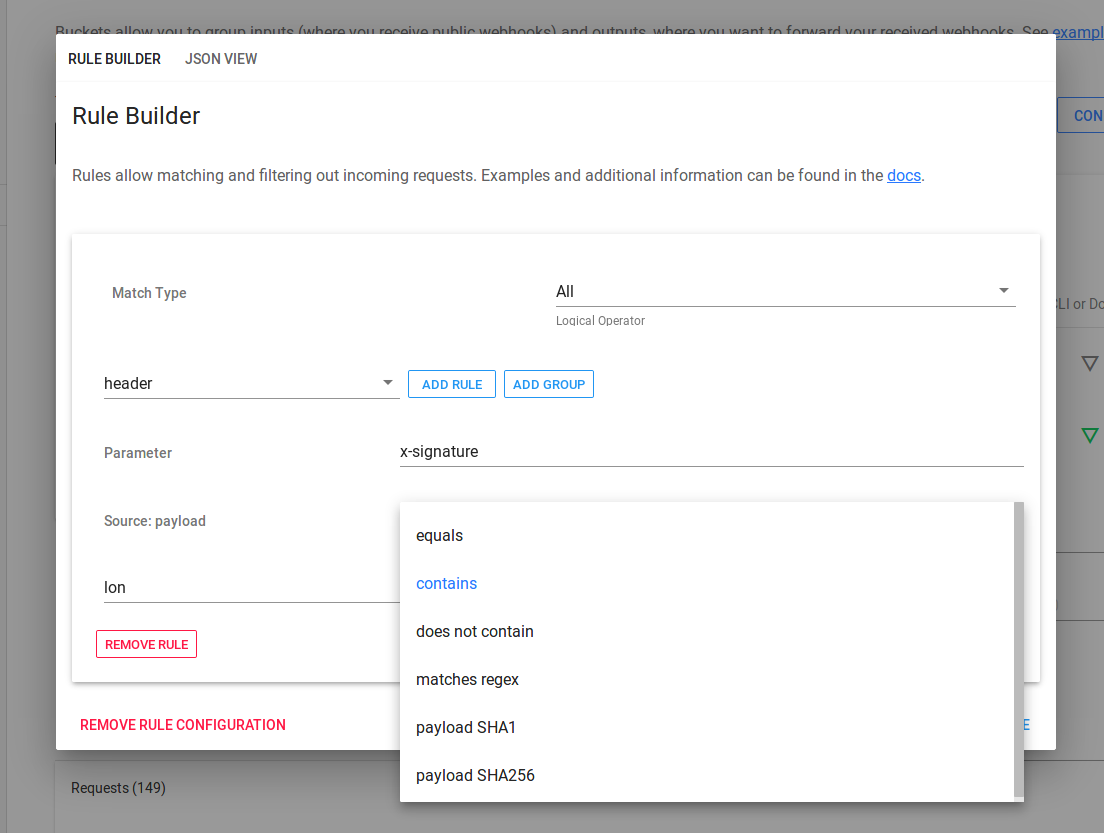 Header rules Header rules