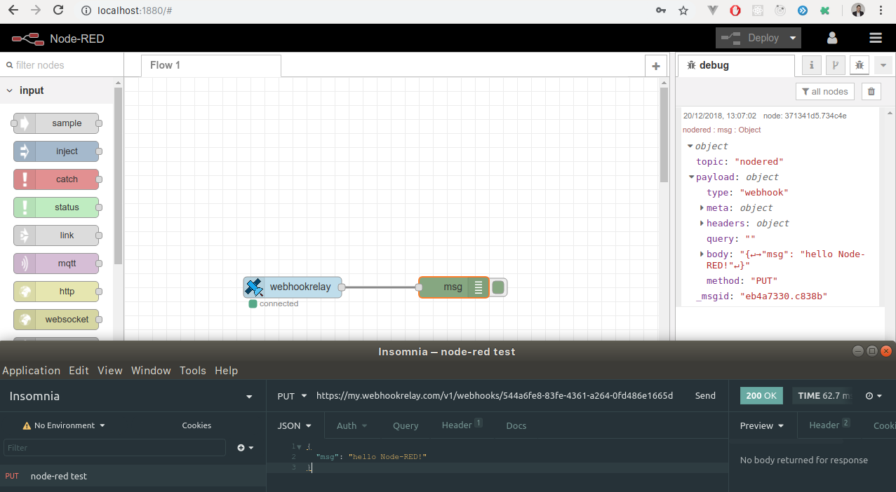 webhook received webhook received