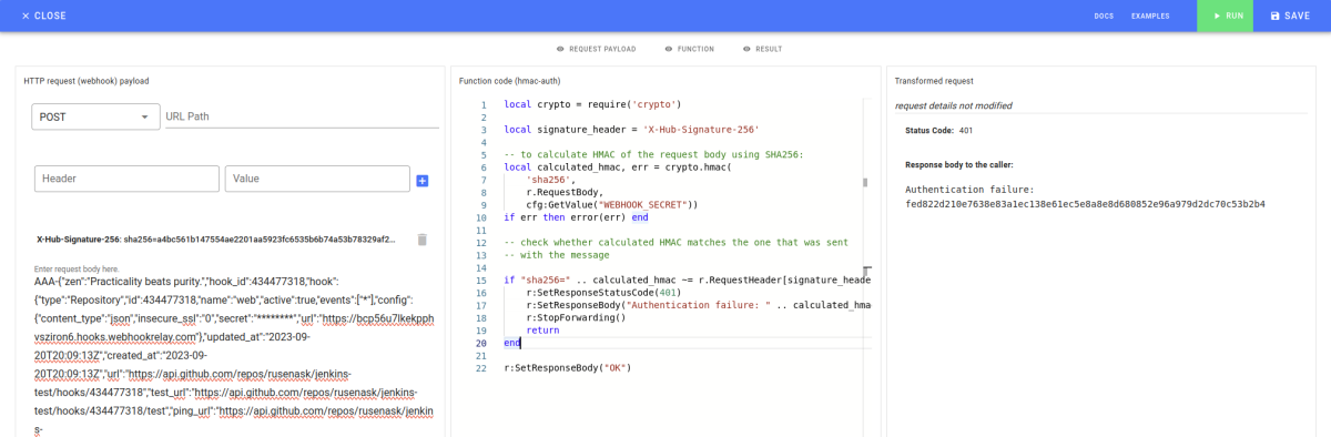 HMAC verification failure HMAC verification failure