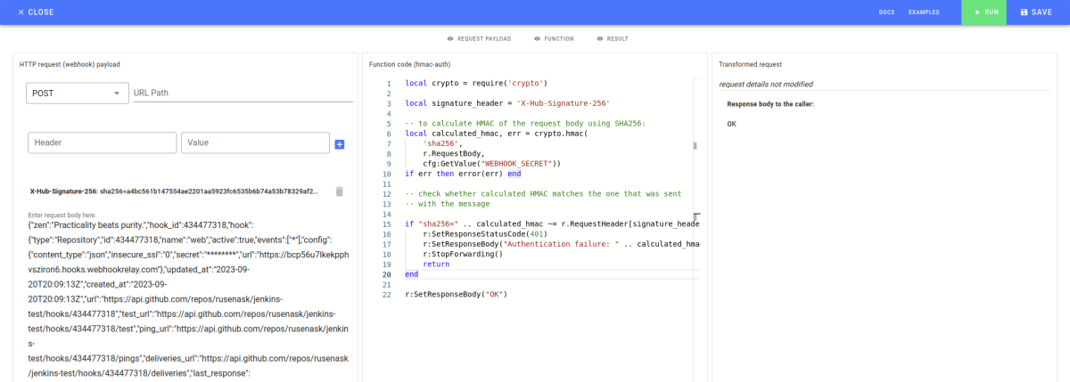 HMAC verification success HMAC verification success