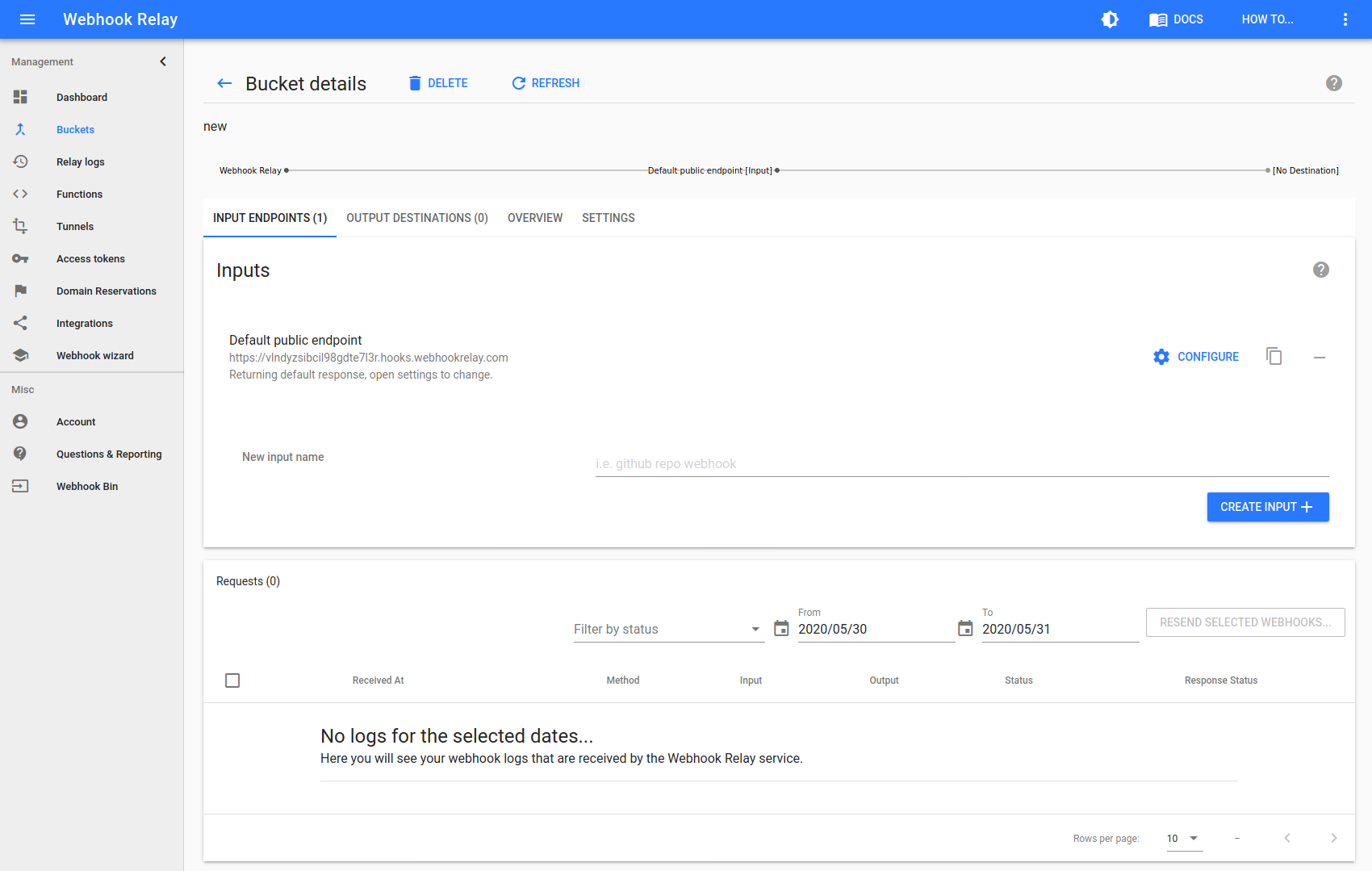 New Bucket New Bucket