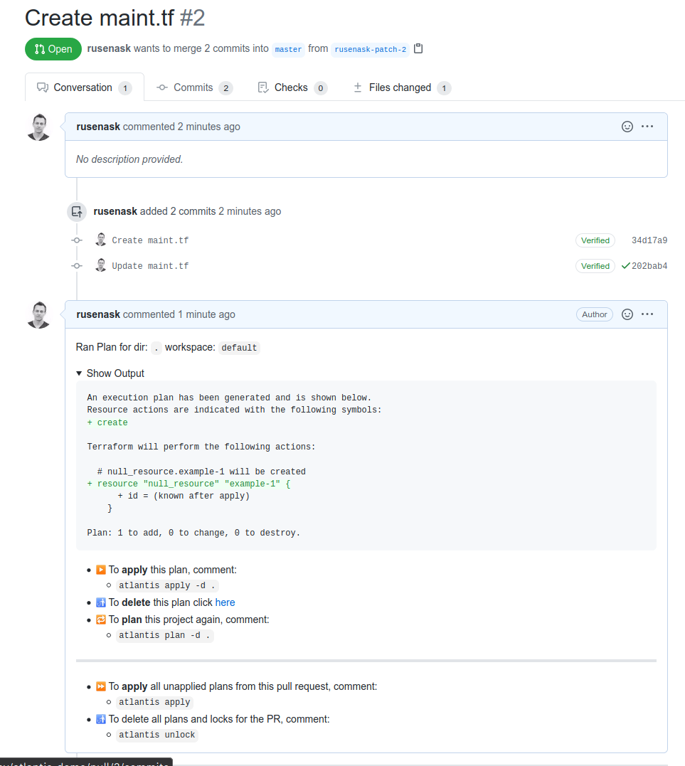 Atlantis plan on PR Atlantis plan on PR