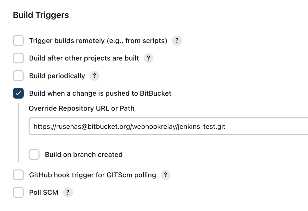 configuring build trigger configuring build trigger