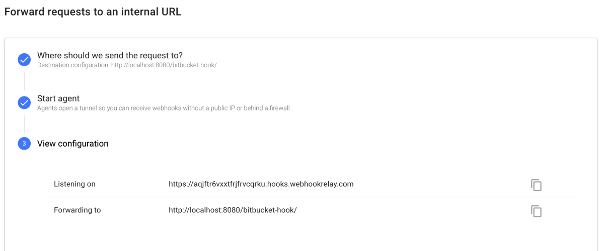 Our public URL is 'https://aqjftr6vxxtfrjfrvcqrku.hooks.webhookrelay.com' Our public URL is 'https://aqjftr6vxxtfrjfrvcqrku.hooks.webhookrelay.com'